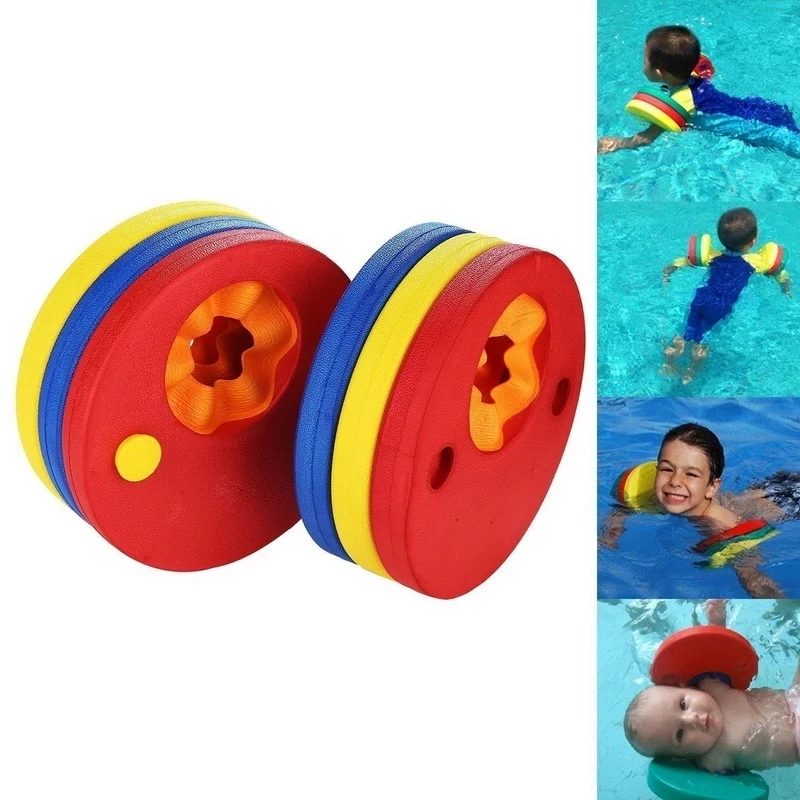 Summer Swimming Child Armbands EVA Foam Swim Discs Arm Bands Floating Children's Swimming Float Sleeve Circles Swimming Rings