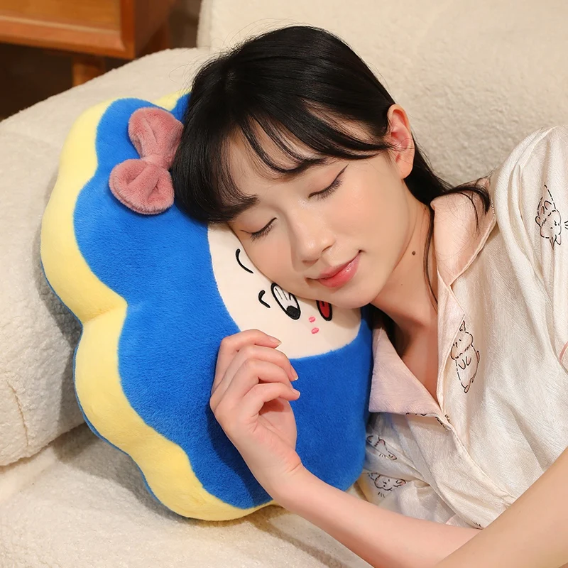 Funny Big Eyes Star Green Tree Clover Mug Plush Pillow Creative Alien Expressions Sofa Cushion Bedhead Pillow