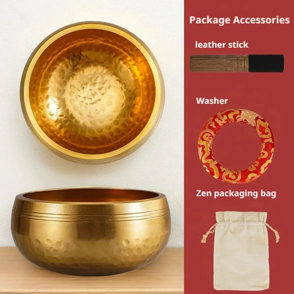 Tibetan Singing Bowl Set Stress Relief Tool Yoga Meditation Chanting Bowl For Yoga Chakra Healing Mindfulness Stress Relief