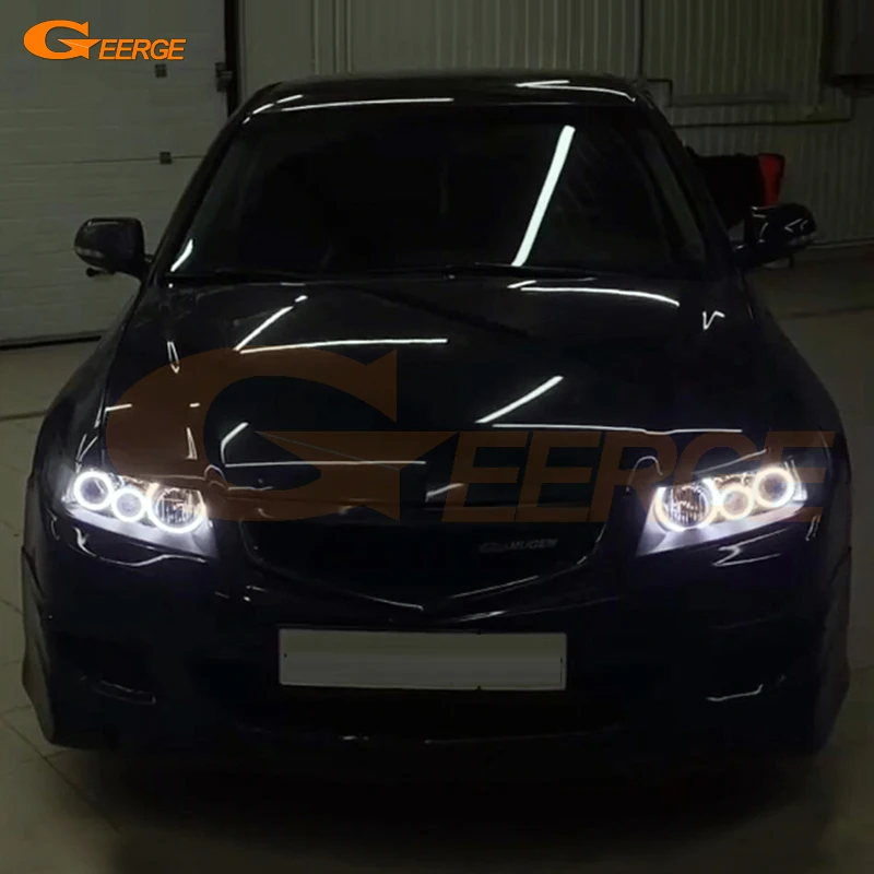 

Для Honda Accord CL7 CL8 CL9 CM2 ACURA TSX CL 2003-2006 2007 2008 дневной свет ультра яркий 6-шт светодиодный комплект ангельских глаз Halo Rings