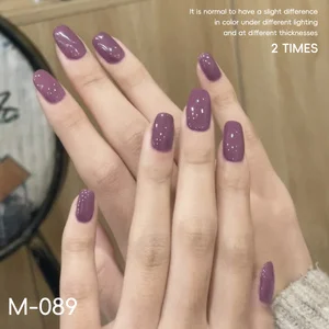 6pcs XEIJAYI  Purple Gel Nail Polish Set, 15ml French Nail Gel Polish, Soak Off UV Light Cure Gel Polish For Nail Decoration