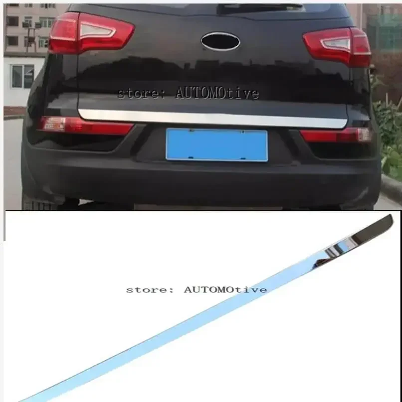 Stainless Steel  Rear Trunk Lid Cover Tail door Molding for Kia Sportage R 2010 2011 2012 2013 2014