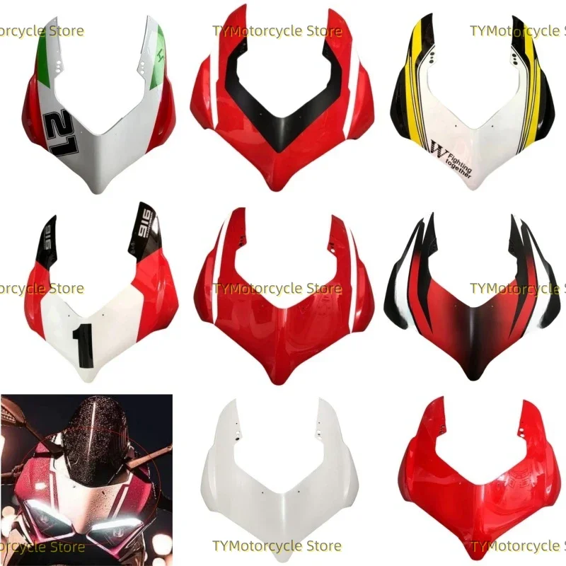 

Motorcycles Upper Nose Front Face Headlight Fairing Fit For Ducati Panigale V4 V4S V4R 2021 2022 2023