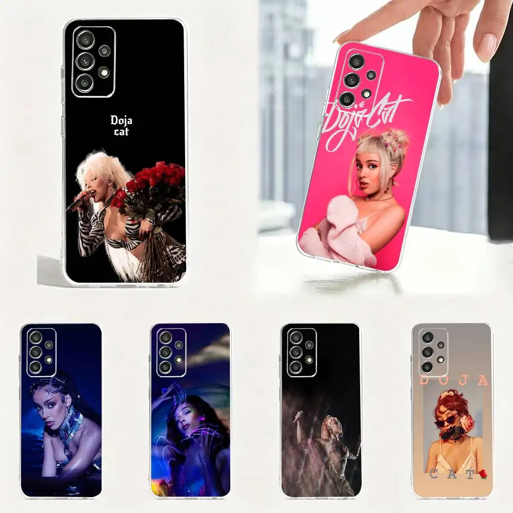 Rapper  Doja C-Cat Singer  Phone Case For Transparent Soft case Samsung S25,S24,S21,S22,S23,S30,Ultra,S20,Plus