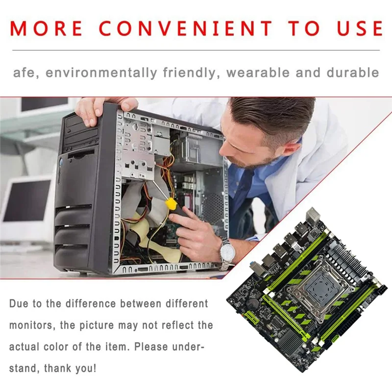 Материнская плата X79G + кабель SATA + рамка LGA2011 4XDDR3 RECC слот M.2 NVME PCI-E X16 6XUSB2.0 SATA3.0 материнская плата для серверов