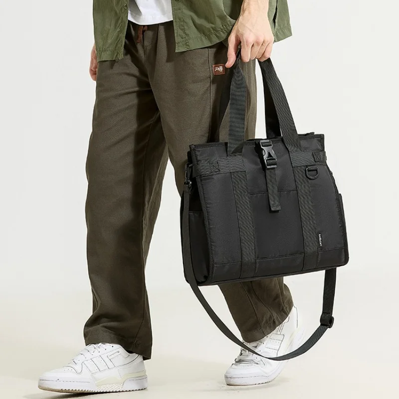 Casual Crossbody Bag Men Fashion Hasp Shoulder Bags Men Handbags Large Capacity Laptop Bag Oxford Travel Totes Male Satchels