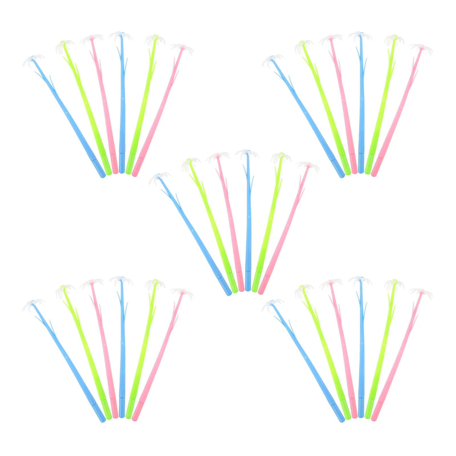 30Pcs Color Changing Flower Gel Pens Creative Design Smooth Writing Students School Stationery Accessories Flower Pen