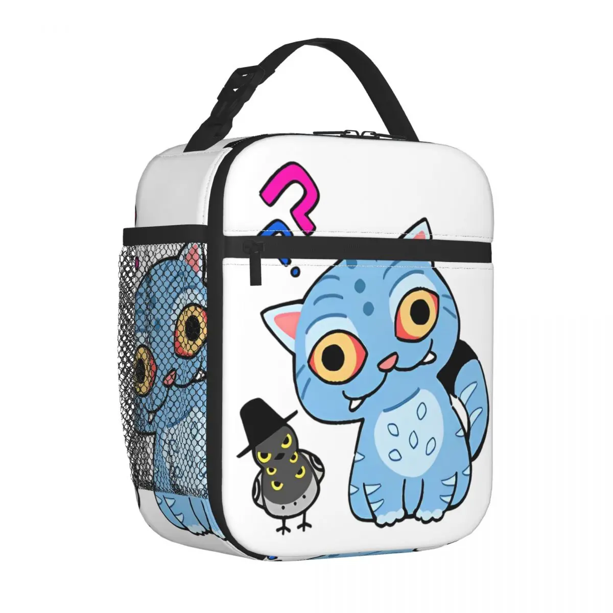 

KPop Demon Hunters Blue Tiger And Magpie Merch Insulated Lunch Bag For Travel Food Box Portable Cooler Thermal Lunch Box