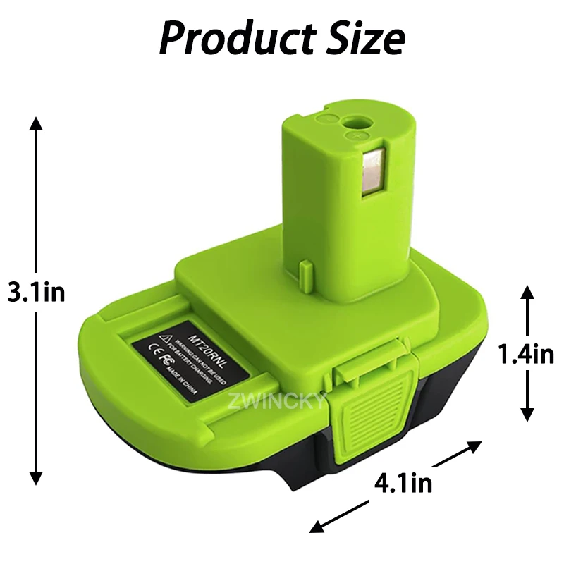 Tool Convert Adapter for Makita/Dewal/Milwaukee 18V Li-ion Battery Convert to for Ryobi 18V Power Tools Conversion Tool