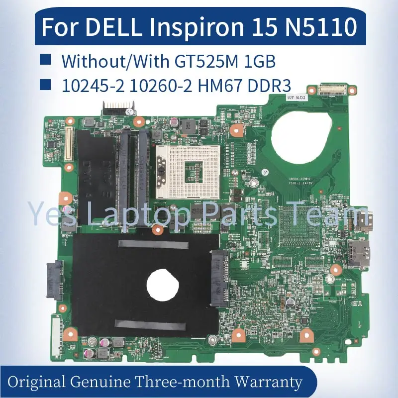 

10245-2 10260-2 For DELL Inspiron 15 N5110 Laptop Mainboard 0G8RW1 07GC4R 0VVN1W 0MWXPK 0J2WW8 0NKC7K HM67 Notebook Motherboard