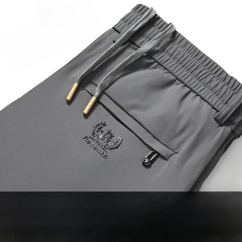 

High-End Men's Fce-Lined Casual Pants Thiened Autumn Winter Straight Leg Spor Sle Youthful Vitali Color