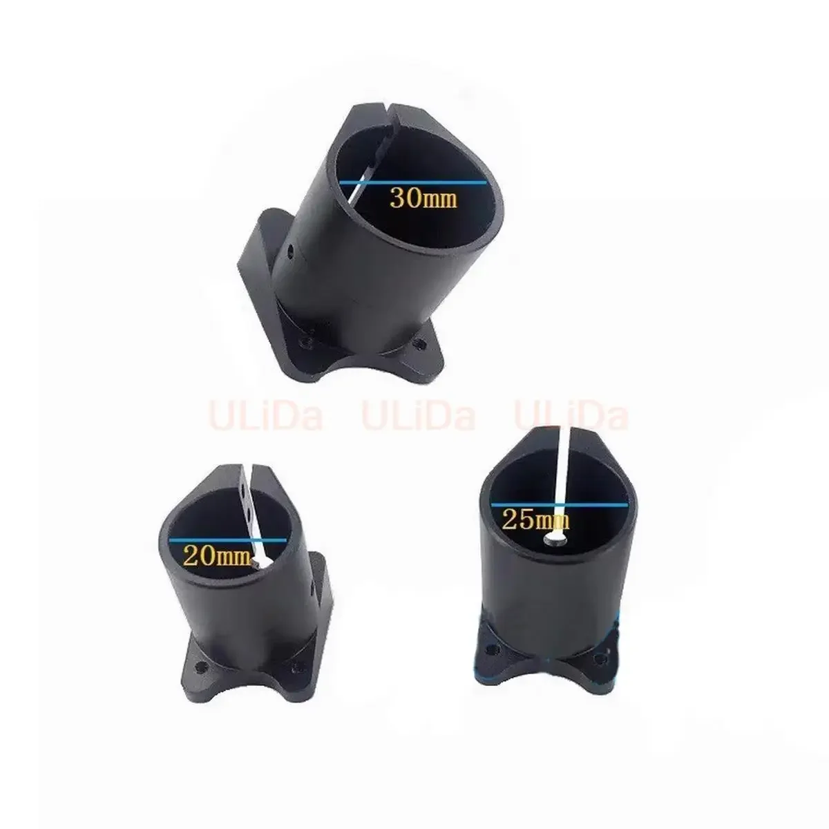 20/25/30mm Carbon Tube Fixed Seat with 20 Degree Tilt for Agricultural Drone Landing Gear Aluminum Alloy