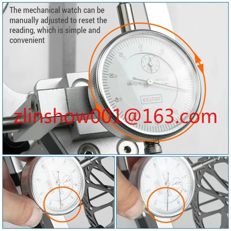 Bicycle Wheel Truing Stand Bike Wheel Alignment Repair Tool with Dial Gauge for Quick Release and Thru-Axle Bicycle Repair Tool