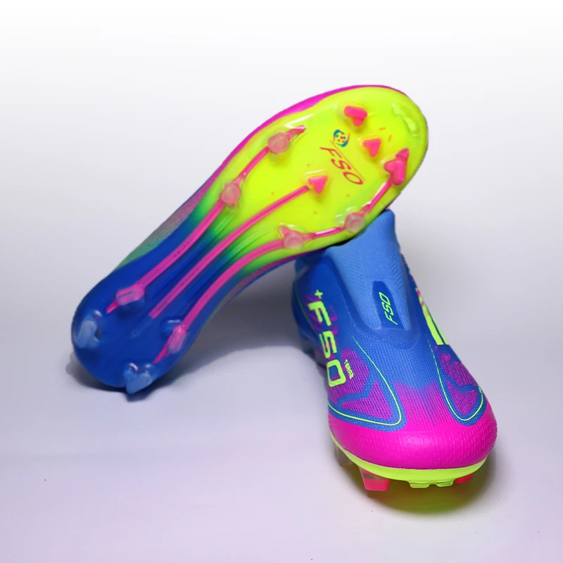 المسامير الطويلة أحذية كرة القدم للرجال الشباب FG التدريب المهني رصع سريع كرة القدم المرابط عدم الانزلاق أحذية كرة القدم للرجل 39-45 #2