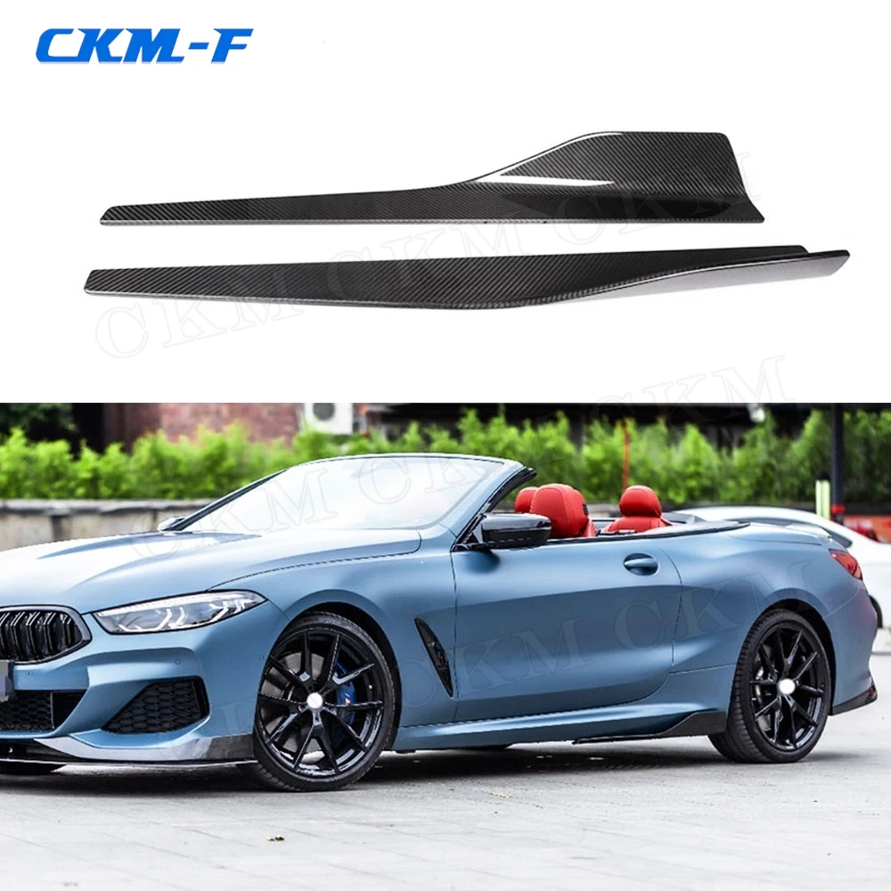 

Carbon Fiber Side Bumper Skirts Splitters Car Protect For BMW 8 Series G14 G15 G16 M Sport 2018-2020