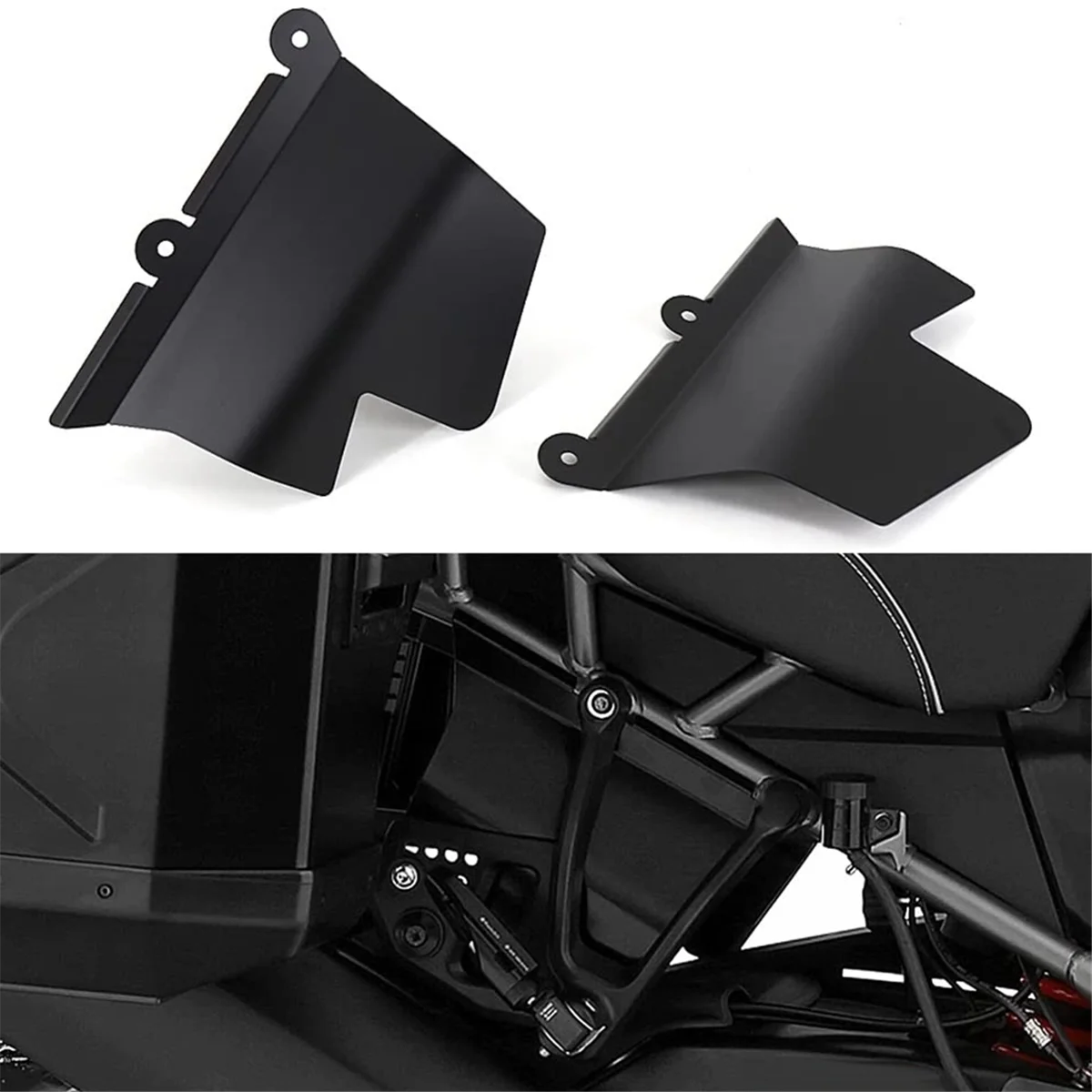 A02Q-Motorcycle Passenger Footrest Side Stand Cover Fender Splash Protection Cover for Harley Pan America PA1250 Special