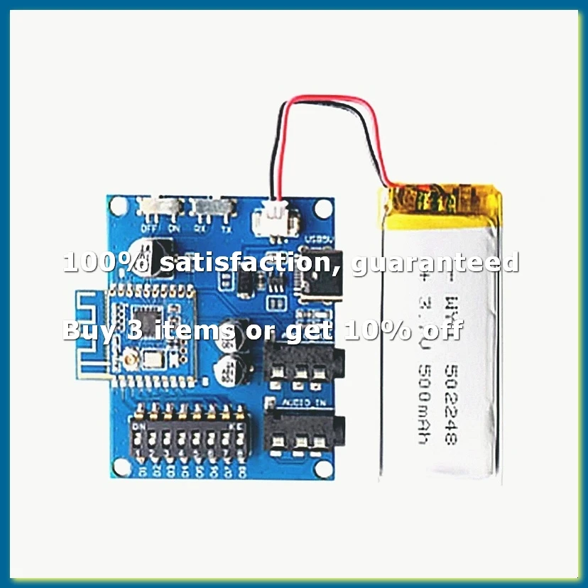 Audio Module 2.4G High Fidelity Wireless Stereo Module with Baseboard Evaluation Kit DIY Wireless Speaker Modification-WDL