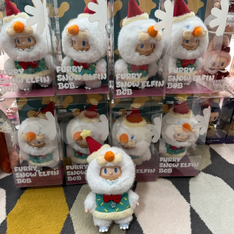 농부 밥 퍼리 스노우 엘핀 밥 시리즈 행잉 카드 인형 비닐 장난감 생일 선물 애니메이션 주변 상품 할로윈 장난감