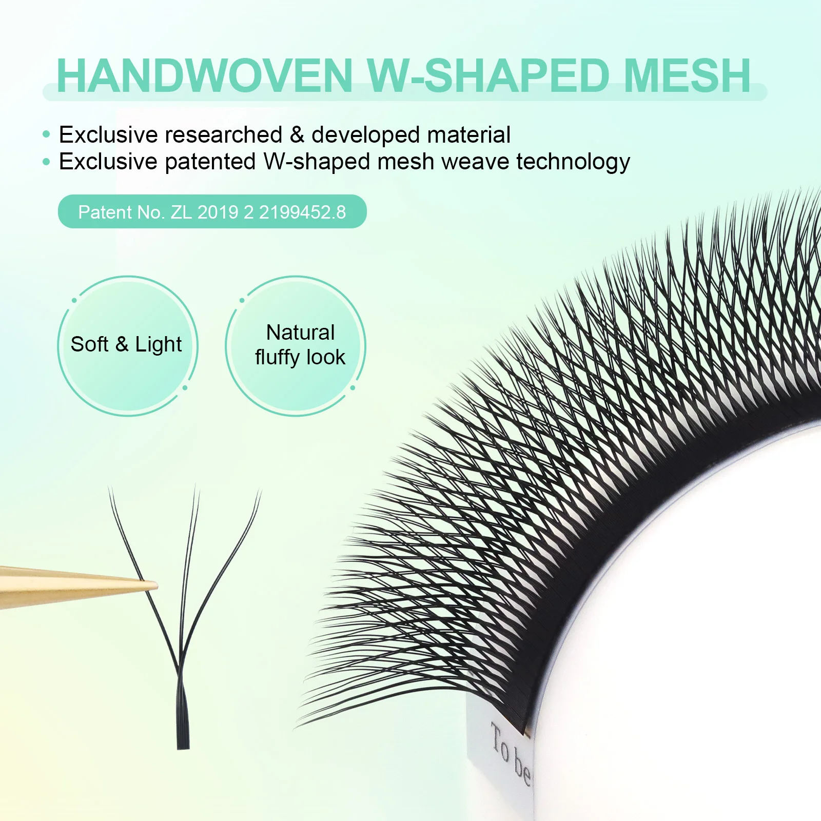 NAGARAKU Automatische Blumen-W-Volumenform 3D Vorgefertigte Fächerwimpern Natürliche Weiche Leichte Einzelwimpern Volle Dichte Faux-Mink-Cluster – Detail 11