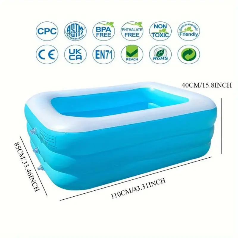 Neue Große Bad Aufblasbare Schwimmbad Erwachsene Kinder Pools Badewanne Outdoor Indoor Badewanne Wasser Pool Familie Party Spielzeug