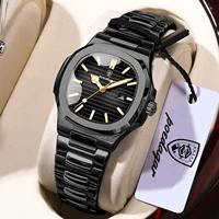 Reloj de pulsera POEDAGAR a la moda para mujer, Reloj de cuarzo con fecha de acero inoxidable para mujer, relojes originales luminosos resistentes al agua para mujer