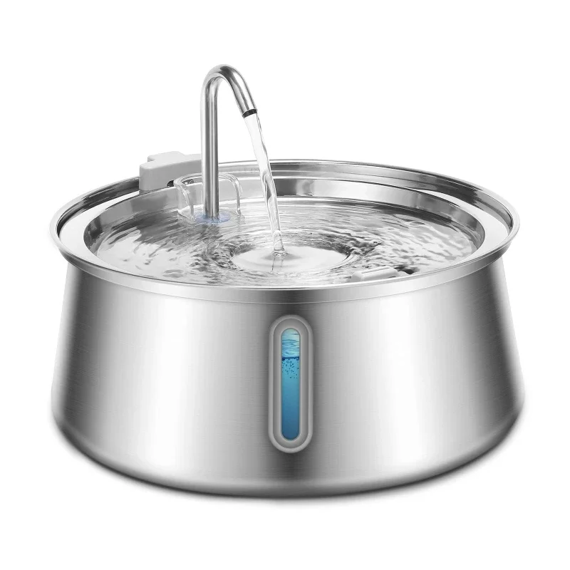 

Stainless Steel Cat Water Fountain Automatic Pet Water Dispenser Ultra Quiet Dog Water Fountain with Filter for Cat Fountain