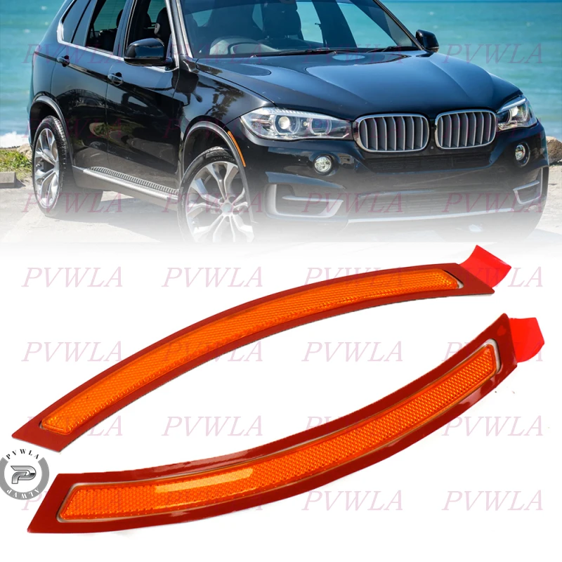 

Front Bumper Indicator Reflector For BMW X5 F15 F85 2014 2015 2016 2017 Side Marker Car Accessories 63147290093 63147290094
