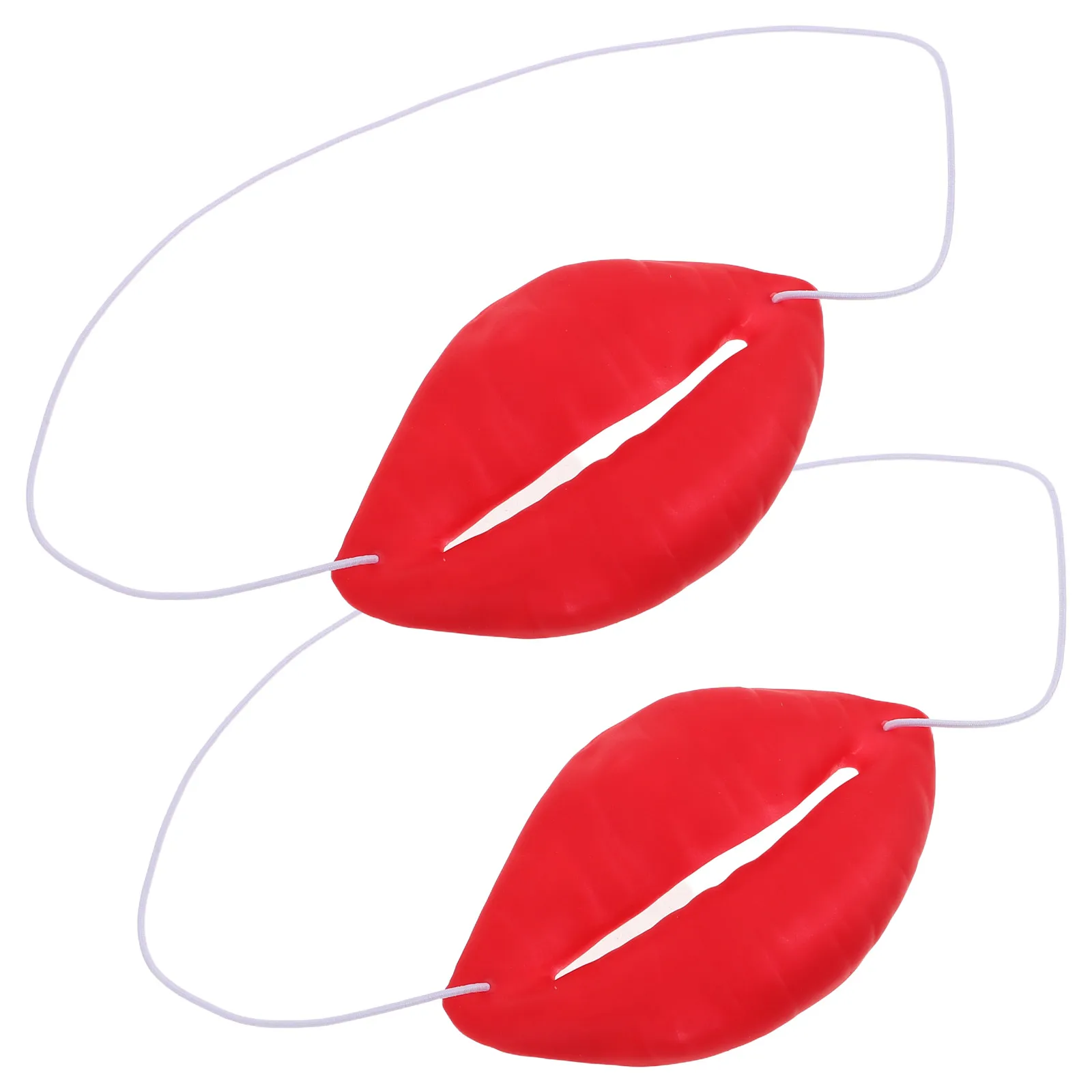 

2pcs Big Mouth Lip Props Funny Red Lip Cosplay Party Supplies Halloween Masquerade Decor Photo Booth Accessories