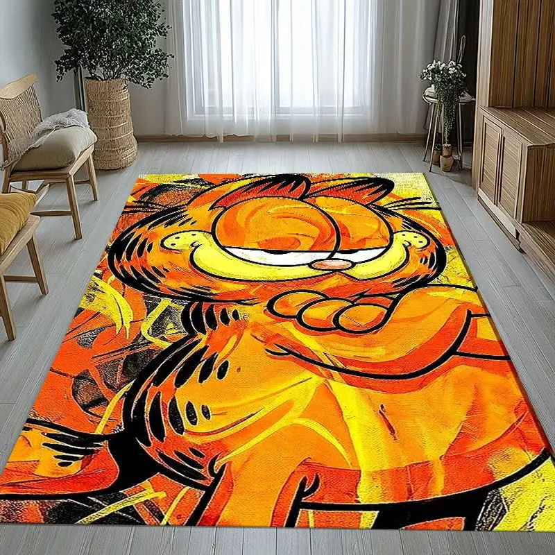 Funny Cartoon G-Garfield Area Rug,Soft Non-Slip Carpet Mat for Living Room Bedroom Kids Playroom,Sofa Floor Rug,Home Decor Gift