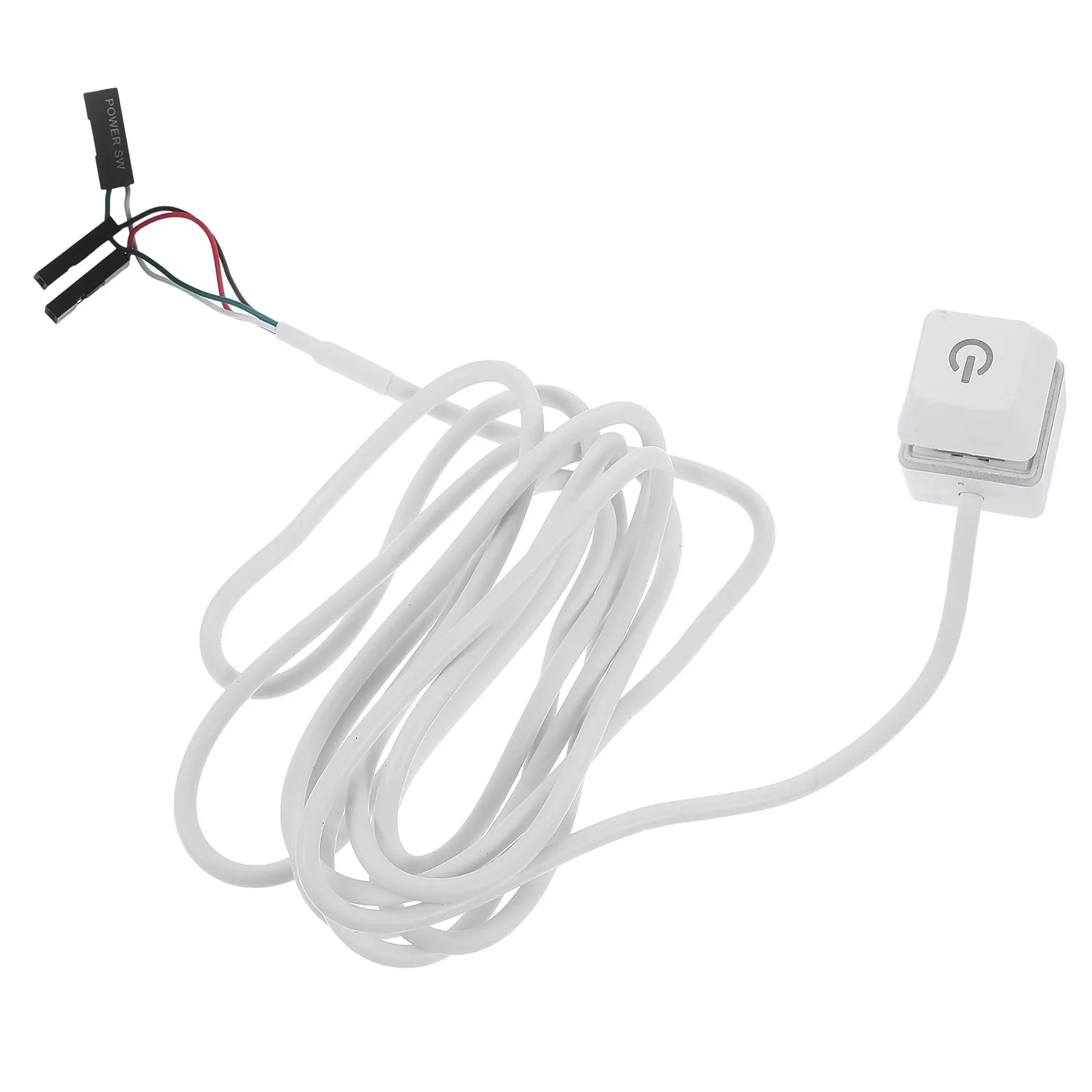 Pc Power Button External 1.65m Extension Cable Remote Power on Off Computer Host Control Adapter Desktop Computer Supply
