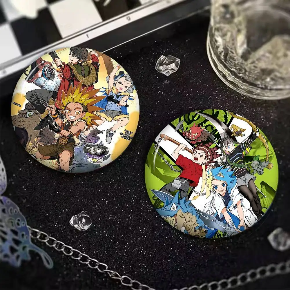 Cool B-Beyblade Burst 32/44/58MM Customizable Button Pins Cute Funny Creative Badge Jewelry Decor Gifts For Friends
