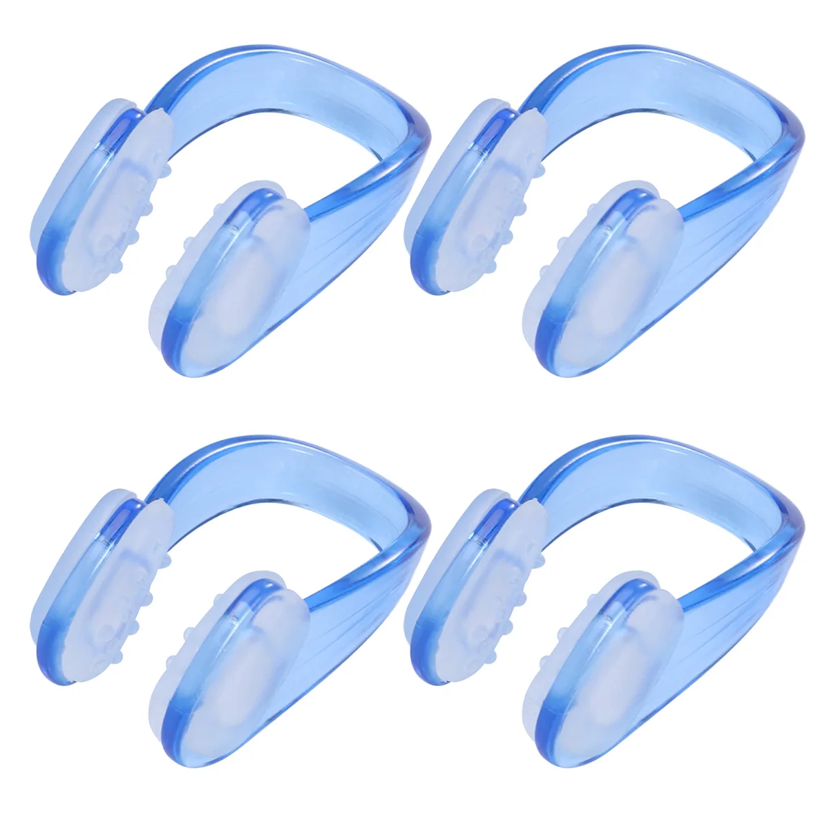 

10Pcs Nose Clip Padded Comfortable Tpe Tear Resistant Reusable Adult Swimming Diving Accessories Blue Nose Clip