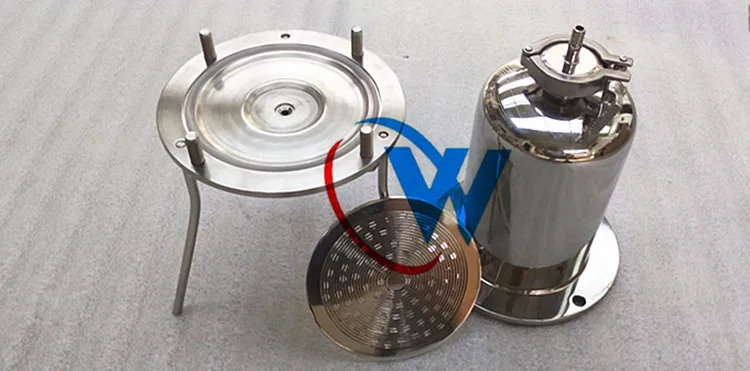 Stainless steel bucket positive pressure filter 100MM-1L laboratory membrane filter