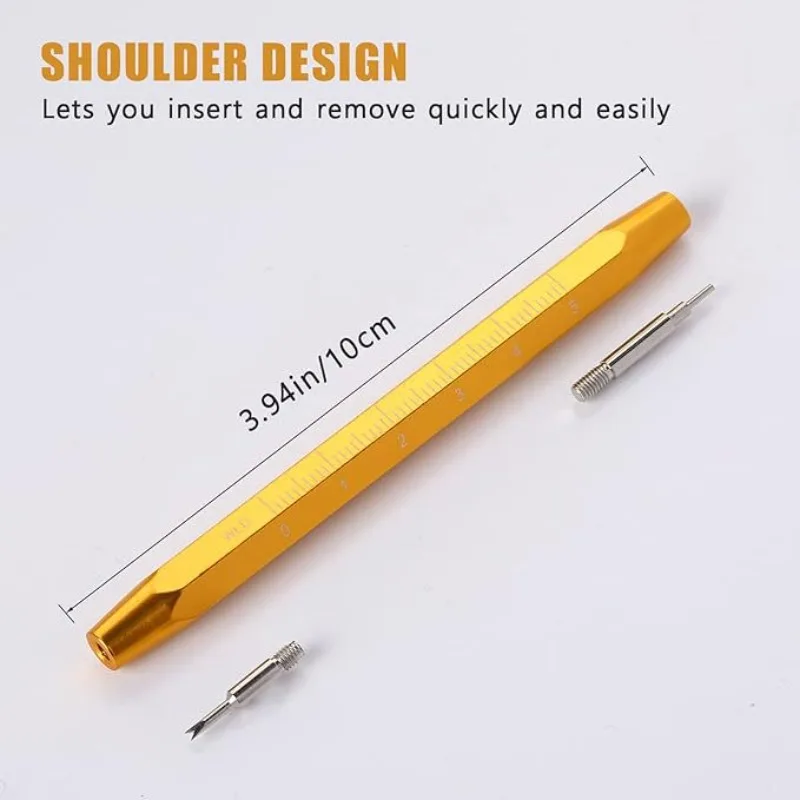 Watch Repair Tool, Spring Bar Tool, Watch Lug Remover with Scale, Double-ended Strap Remover, Lug Precision Repair Tool