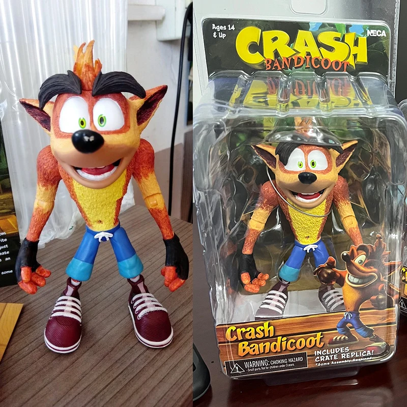 Crash Figure Game Bandicoot Sane Trilogy Action Anime Figure Toy Doll Decoration Halloween Gifts