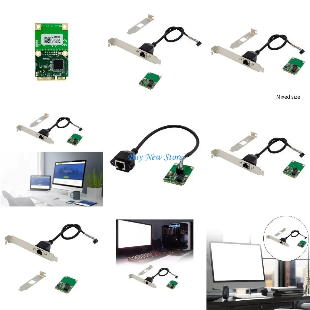

20CE Mini PCIe Gigabit Single Port Server Networking Card I210AT Ethernet RJ45 Adaptors Card 2.5Gbps