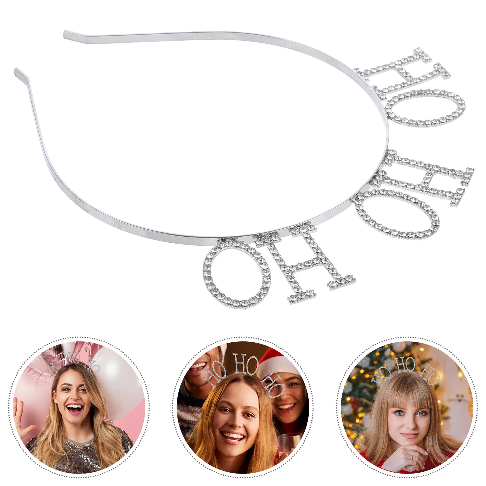 

Christmas Headb Crystal Decorative Hairb for Women Girls Party Accessories Cute Party Headb Hoop Xmas Hairstyle