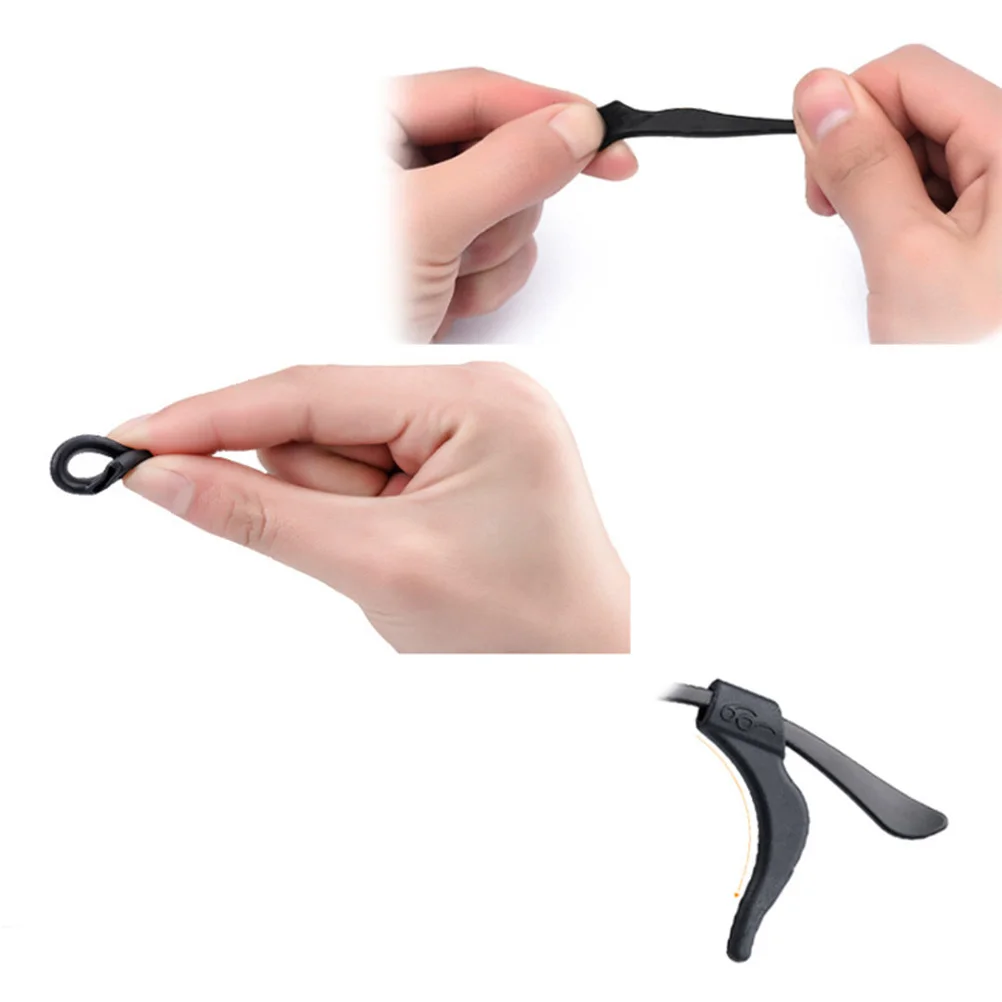 

24Pair Anti-Slip Eyeglasses Ear Hooks Soft Silicone Grips Prevent Slipping When Running Or Working Out Fits Most Frames