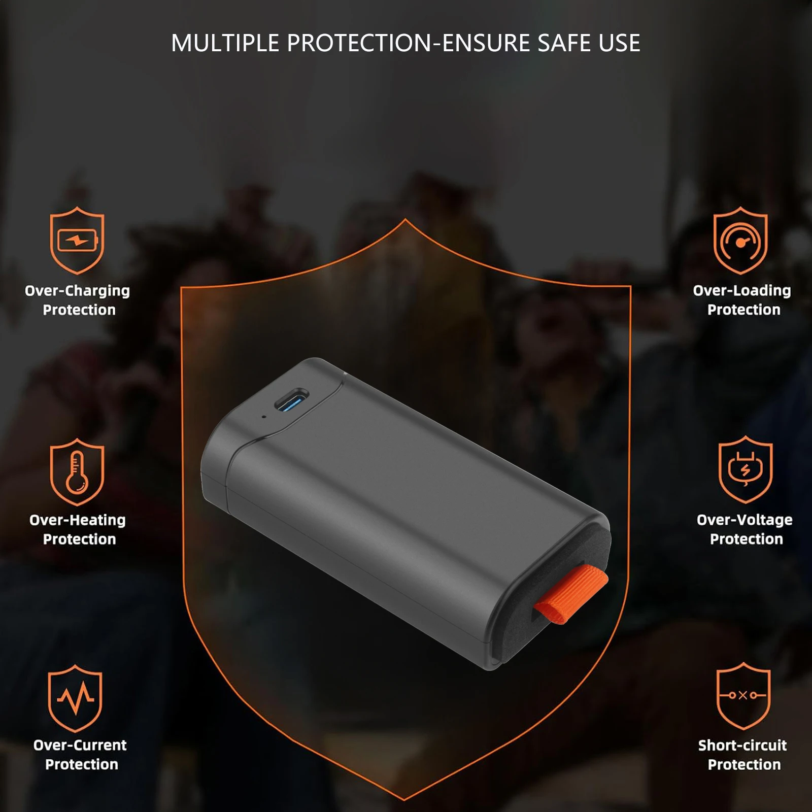 لبطارية JBL 200 - بطارية احتياطية سهلة الاستبدال بقدرة 6800 مللي أمبير في الساعة متوافقة مع PartyBox Club 120