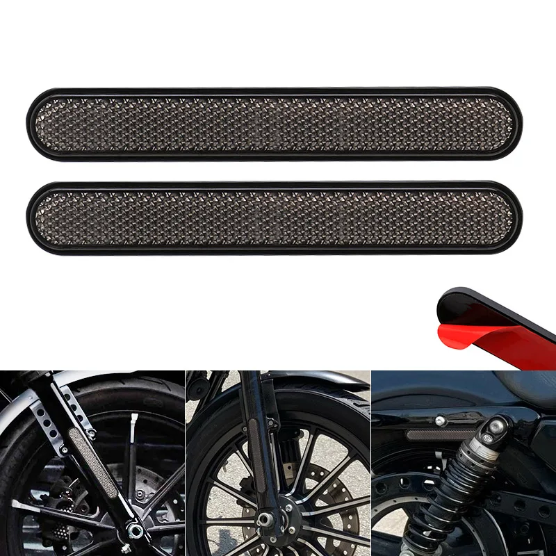 Uniwersalny motocykl dla Harley Sportster dym tylny błotnik boczna naklejka odblaskowa sakwa zatrzask naklejka ostrzegawcza bezpieczeństwa