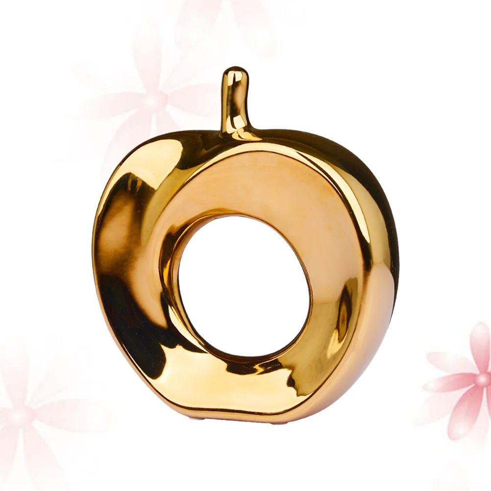 

Apple Desktop Decoration Ceramic Art Unique Size Handmade Table Ornament Perfect Gift Home Ornament Desktop Decoration