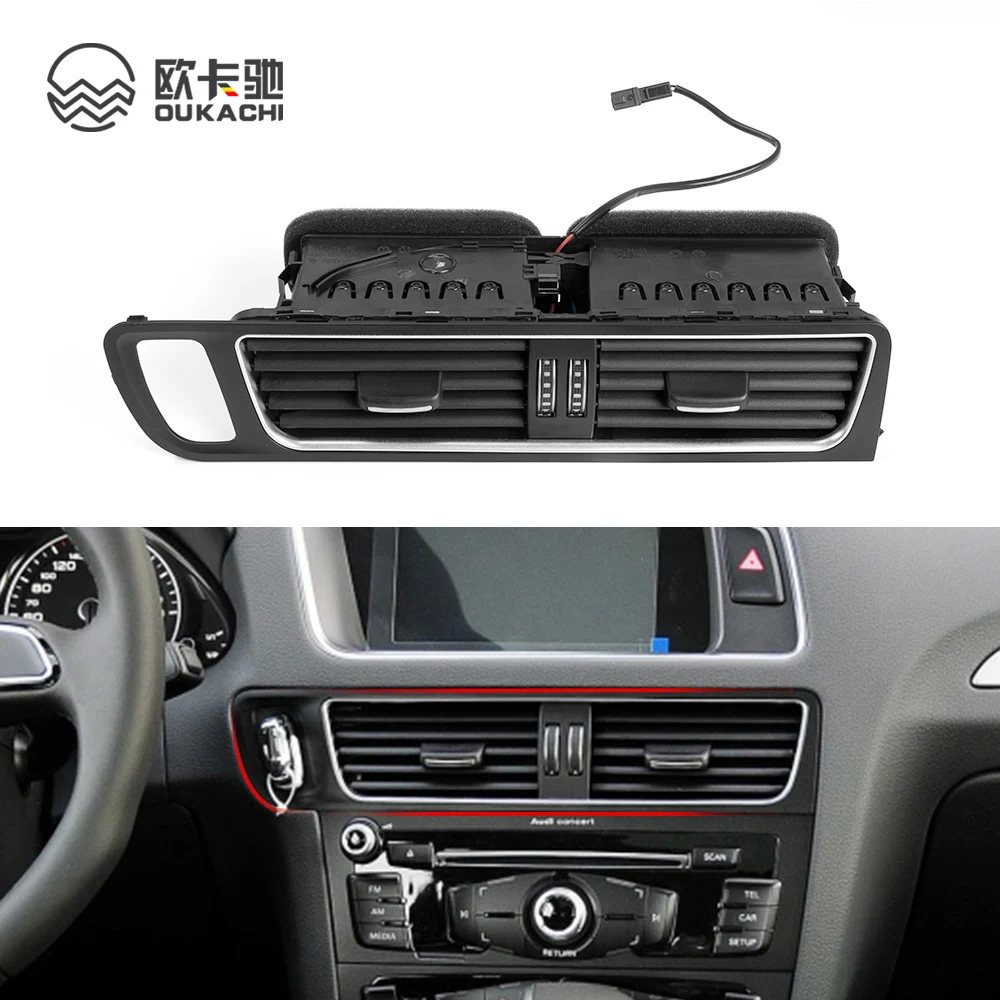 Premium Center Air Vent Assembly Compatible with Audi Q5 2009-2018 Replacement Part 8R1820951