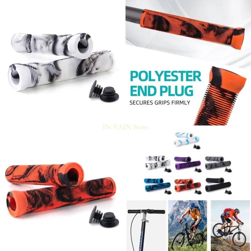 

M5TC Non Slip Rubber Handle Cover Bicycles Handlebar Grip Universal Bike Handle Grips