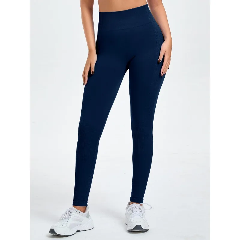 Women's Yoga Leggings Seamless High Waist Knited Pants High Stretchy Butt Lifting Sports Pants Workout Running Yoga Leggings