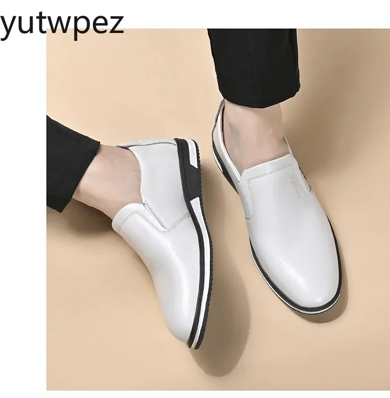 Bequeme Loafer Slipper für Herren, rutschfeste Fahrschuhe, hochwertige Herrenschuhe, große Größen, luxuriöse Herren-Lederschuhe – Detail 9