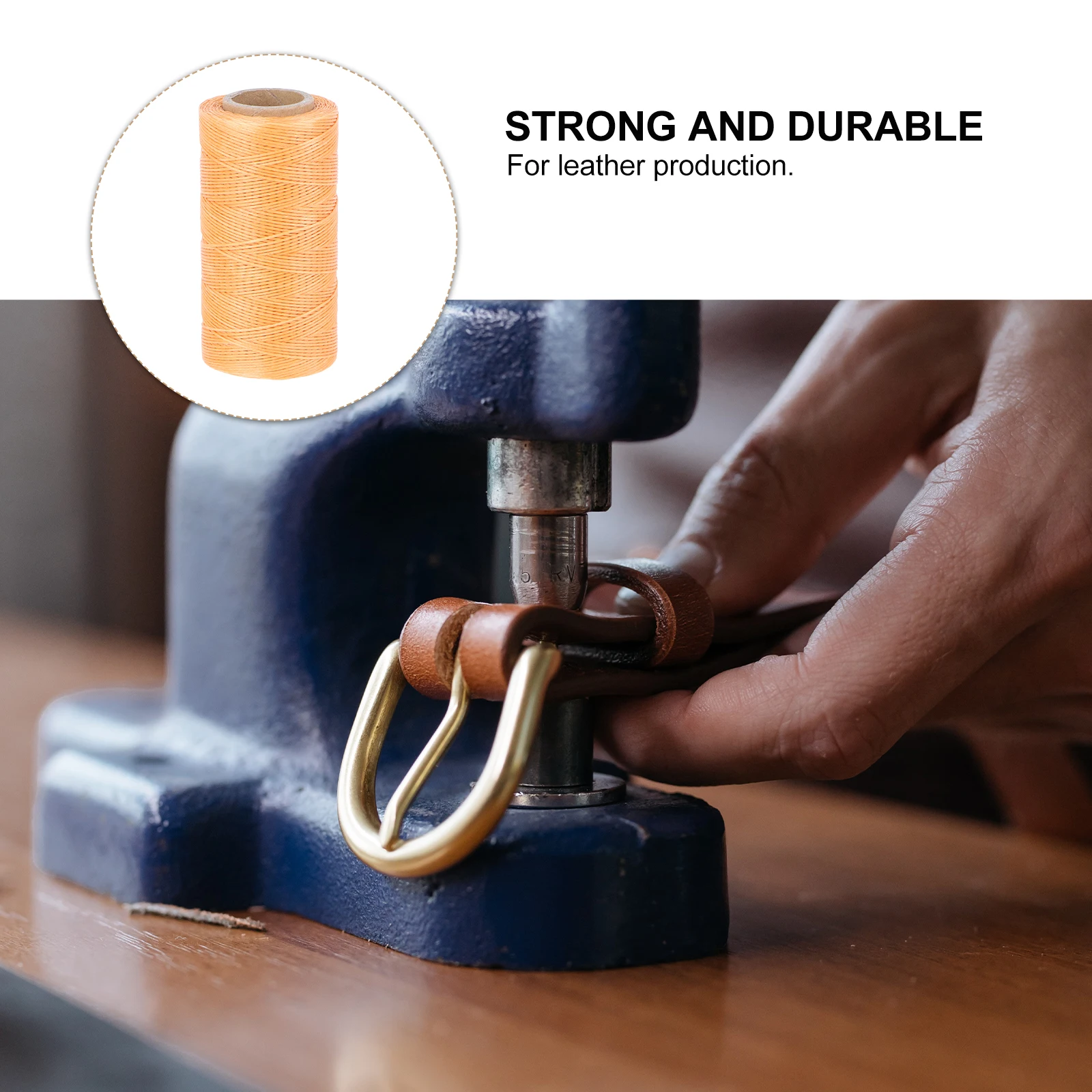 

150d 0.8mm Sewing Wax Thread Flat Waxed Line Hand Stitch Cord DIY Craft Sewing Tool Durable Waxed Line