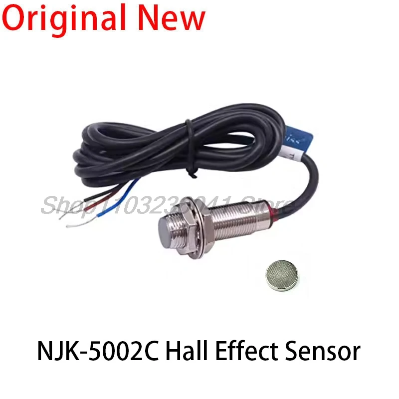 NJK-5002C Hall Effect Sensor Proximity Switch NPN 3-Wires Normally Open + Magne