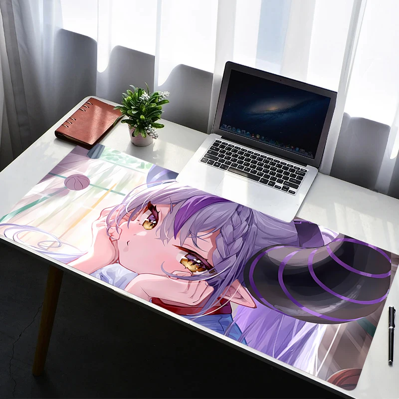 Mouse Pad Laptop Rubber Extended Desktop Mat Computer Gamer HD Mousepad PC Gaming Accessories Hololive La Darknesss Keyboard Pad