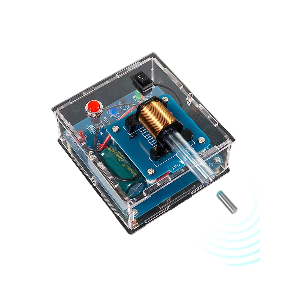 HU-064 High Voltage Electromagnetic Gun DIY Kit Welding Exercise High-voltage Electromagnetic Cannon without Battery