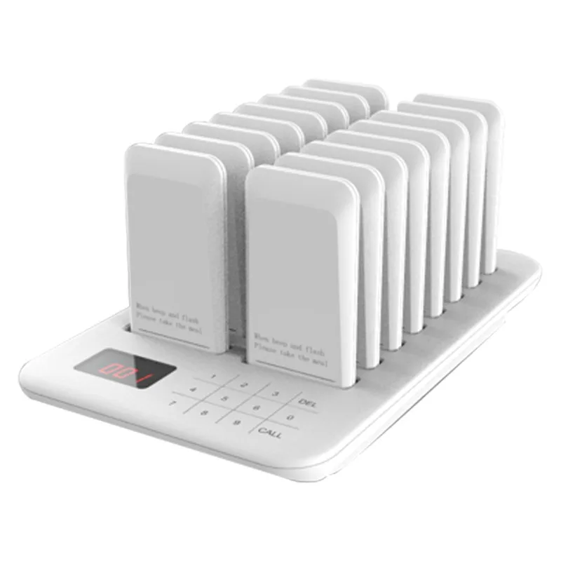 Wireless Vibrating Pager Buzzer Queue Paging System for Restaurant